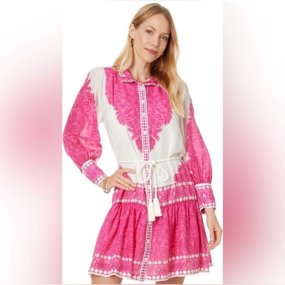 Lilly Pulitzer Drena Dress Sz 8 NWT               Belt Missing - Picture 11 of 15